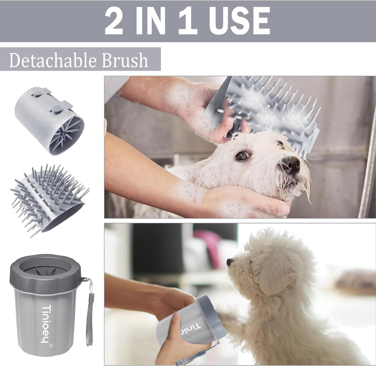 Dog Paw Cleaner Cup, Medium Dog Paw Washer, Muddy Paw Cleaner
