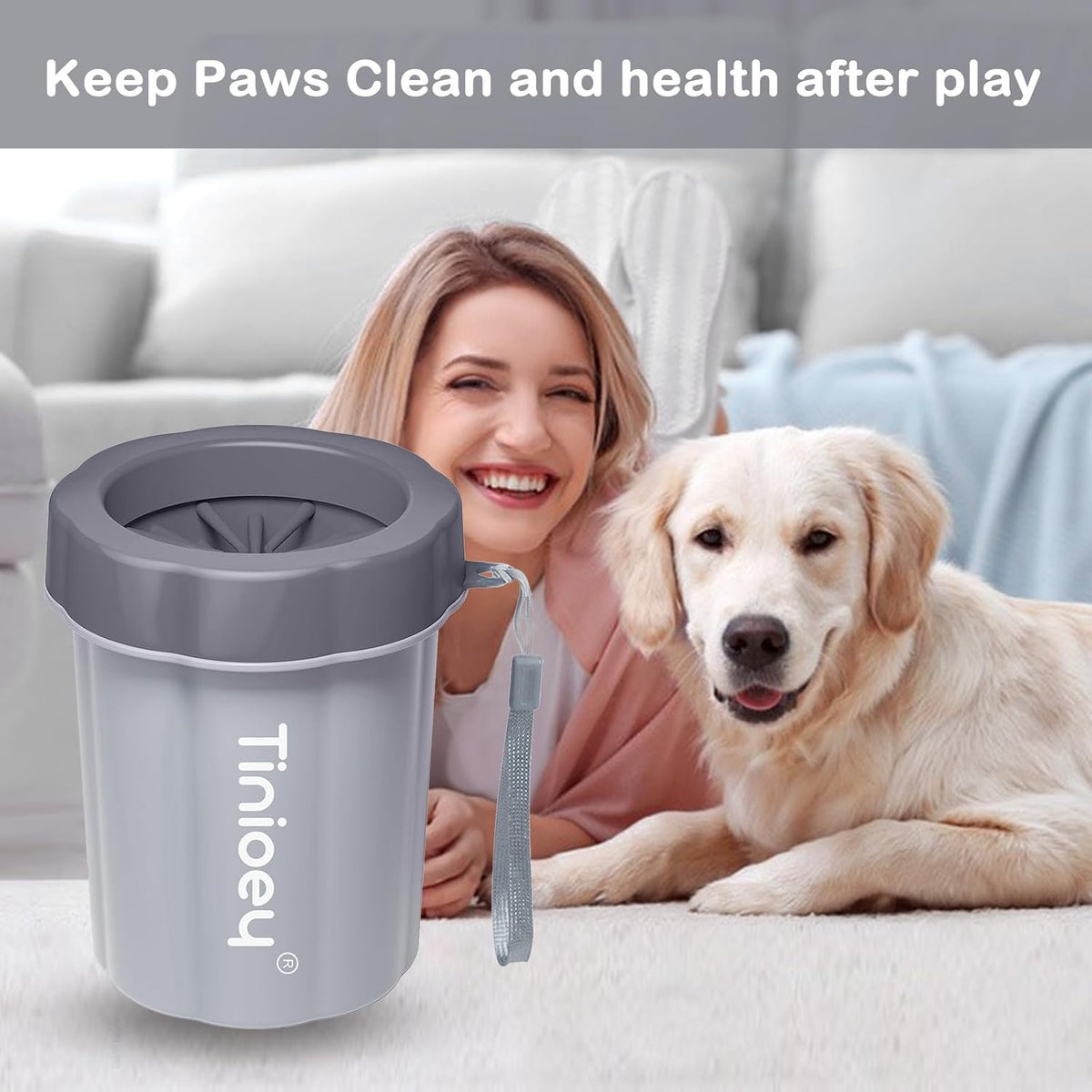 Dog Paw Cleaner Cup, Medium Dog Paw Washer, Muddy Paw Cleaner