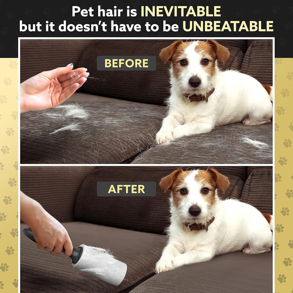 Pet Hair Lint Rollers, 1100 Sheets with 2 Handles