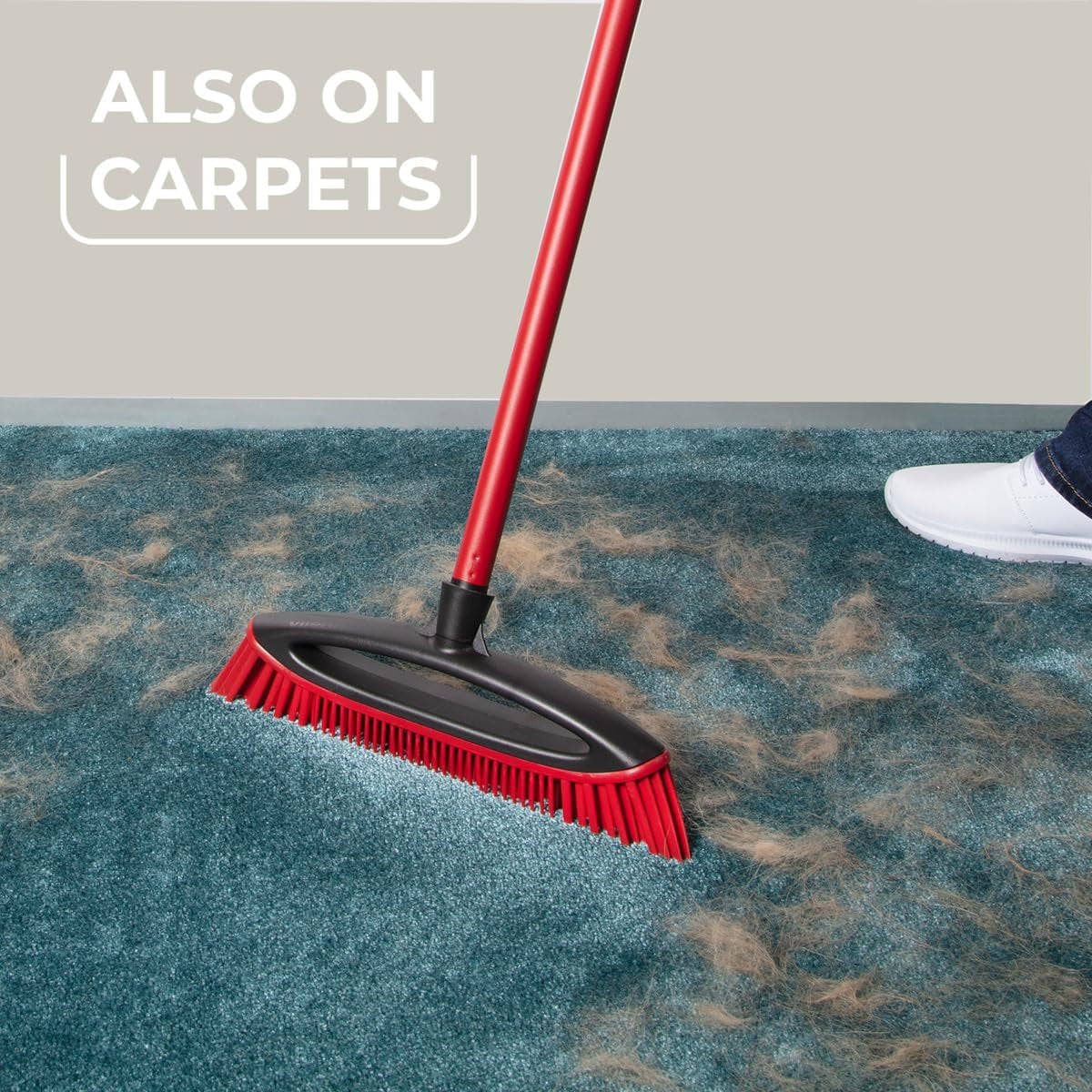 Pet Pro Always Clean Brush - Rubber Broom for Removing Pet Hair